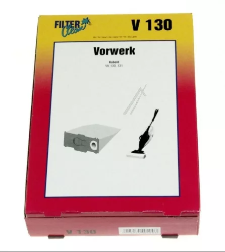 4 db Filter Clean porzsák (kompatibilis: Vorwerk Kobold VK 130, VK 131)