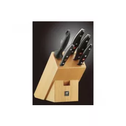 ZWILLING Pollux Késkészlet – 6 részes, Bükkfa blokkal – Rozsdamentes acél (307796000)