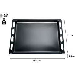 Bosch zománcozott sütőtepsi és csepegtetőtálca, 44,2 x 37 x 2,5 cm