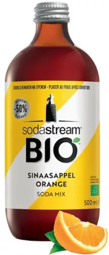 SODASTREAM 1024818310 bio narancs szörp 500 ml-es üvegben szódagéphez