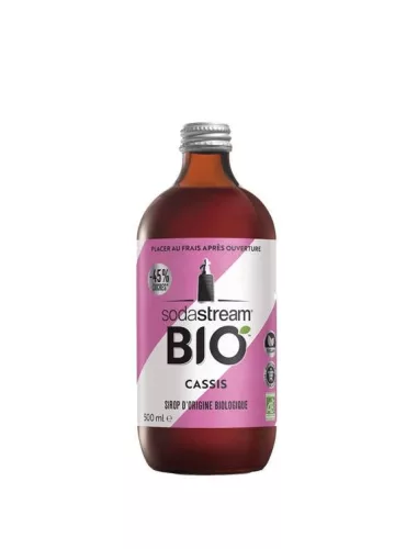 SODASTREAM 1024819310 bio fekete ribizli szörp 500 ml-es üvegben szódagéphez