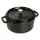 Staub kerek öntöttvas cocotte, 24 cm, matt fekete