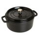 KEREK FŐZŐ COCOTTE / LÁBAS - 24CM - FEKETE