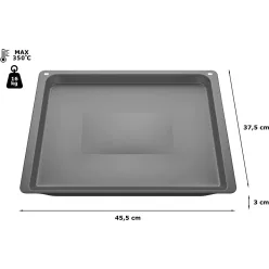 Bosch antracit zománcozott sütőtepsi, 455 x 375 x 30 mm