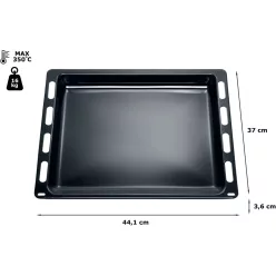 Bosch univerzális antracit zománcozott sütőtepsi, 442 x 370 mm, kiöntőéllel