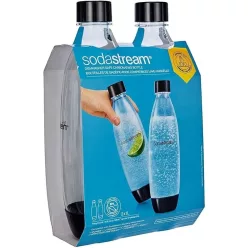 SODASTREAM 1741260310 Fuse fekete szódagép palack duó csomag 2 x 1 liter