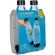 SODASTREAM 1741260310 Fuse fekete szódagép palack duó csomag 2 x 1 liter