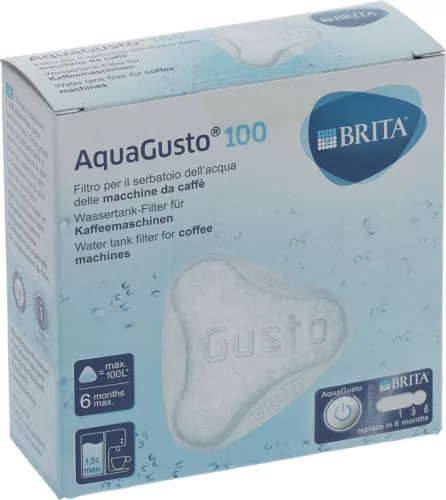 AquaGusto 100 Víztartály Szűrő BRITA-hoz – 100 liter / 6 hónap – Kávéfőzőkhöz (1018872 kompatibilis)