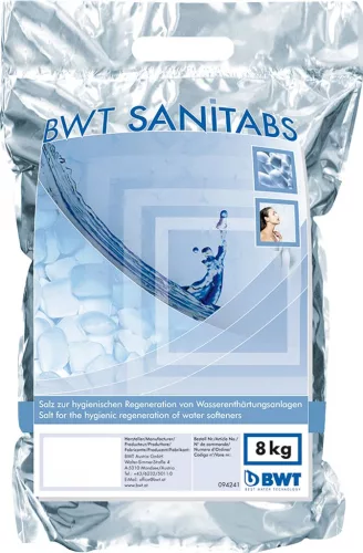 BWT SANITABS Higiénikus regeneráló sótabletta 8 kg (094241)