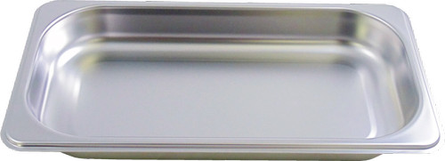 GN rozsdamentes acél pároló tálca, S méret, perforálatlan, 325 x 176 x 40 mm