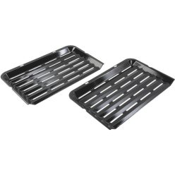 Zománcozott grillsütő tálca sütőhöz, 2 részes