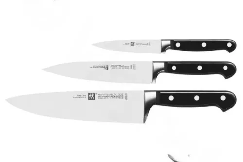 ZWILLING Professional "S" Késkészlet – 3 részes, Kovácsolt acél – Séf-, Hús- és Tűzdelőkés (35602-000)