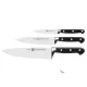ZWILLING Professional "S" Késkészlet – 3 részes, Kovácsolt acél – Séf-, Hús- és Tűzdelőkés (35602-000)