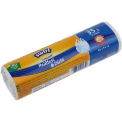 Swirl Szemeteszsák Fogantyúval – 35 literes, Szakadásálló és Szivárgásmentes – 15 db/tekercs (6779752)