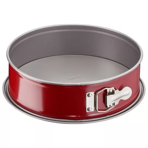 Tefal Delibake Kapcsos Tortaforma – 23 cm, Tapadásmentes, Piros – Szénacél (J1641214)