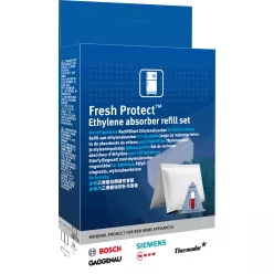 Bosch Fresh Protect Etilén Elnyelő Utántöltő Készlet – 2 db tasak + Időjelző – BSH hűtőszekrényekhez (17007000)
