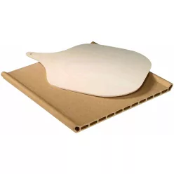 Whirlpool terrakotta pizzakő pizzalapáttal, 350 x 345 x 41,5 mm