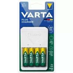 VARTA hálózati akkumulátortöltő négy AA cellával, 57657101461
