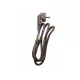 Chacon 63093 fekete H05VV-F hálózati kábel 3 x 1,5 mm² keresztmetszettel