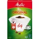 Melitta Original Kávészűrő Papír 1x4, fehér (80 db + vízkőmentesítő)