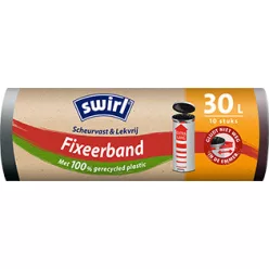 SWIRL XL 30 literes szemeteszsák rögzítőszalaggal, 10 darabos csomag