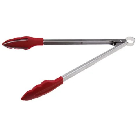 Fogós csipesz fogakkal (szilikon) - piros - 30 cm
