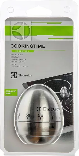 Electrolux tojás alakú mechanikus konyhai időzítő, szatén fém