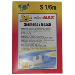 S1M Mikromax porzsák négydarabos csomag motorvédő szűrővel Bosch porszívóhoz