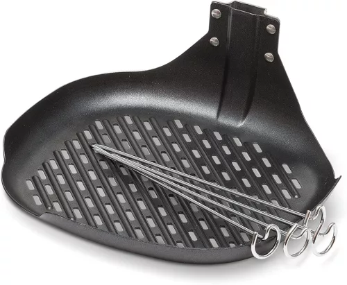 Philips HD9941/00 grillkészlet grillserpenyővel és négy fém nyárssal Airfryer sütőhöz