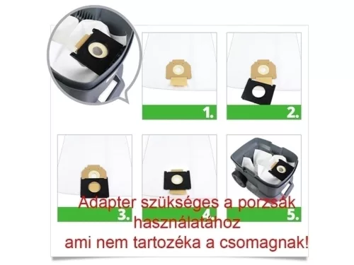 Micromax ipari porzsák Makita VC3511L és Kärcher NT 30/1 porszívóhoz