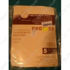 Papír porzsák Profi 20 porszívóhoz, öt darabos kiszerelésben