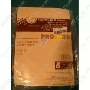 Papír porzsák Profi 20 porszívóhoz, öt darabos kiszerelésben