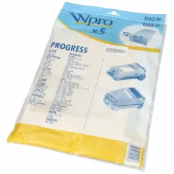 Papír porzsák Progress EL63 porszívóhoz, ötdarabos csomag