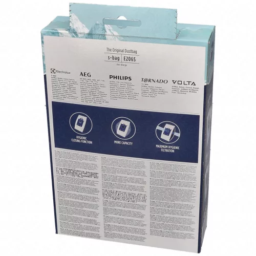 Electrolux s-bag Anti-Allergy E206S porzsák négydarabos csomagban