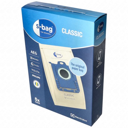 Porzsák, papír 5db-os S-BAG (eredeti) ELECTROLUX porszívó pl: CLASSIC E200B