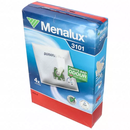 Menalux 3101 porzsák készlet négy zsákkal és két szűrővel Miele gépekhez