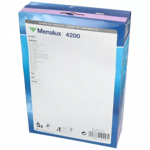 Menalux 4200 T179 porzsák csomag Alaska és Daewoo porszívóhoz