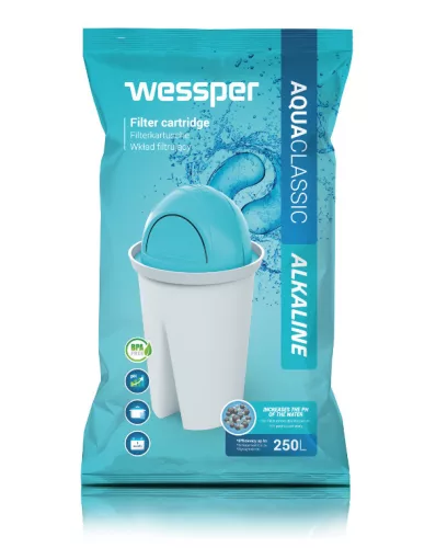 Wessper AquaClassic Alkaline Vízszűrő Patron - Lúgosító - Classic Rendszerű Kancsókhoz