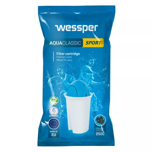 Wessper AquaClassic Sport Vízszűrő Patron Brita / Dafi Kancsókhoz - Classic Típus - (Brita Classic, Dafi Classic System kompatibilis)