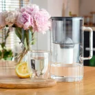Wessper D2 Borosilicate Üveg Vízszűrő Kancsó - 3L - Fekete + AquaClassic Szűrőbetét