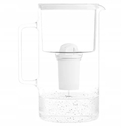 Wessper D2 BOROSILICATE Üveg Szűrőkancsó - 3.3 L - FutureFlow™ LED Számlálóval, Fehér