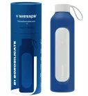 Wessper B1 Borosilicate Motivációs Üvegpalack - 1L - Sötétkék (WES301)