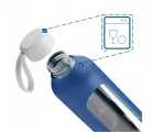 Wessper B1 Borosilicate Motivációs Üvegpalack - 1L - Sötétkék (WES301)