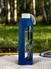 Wessper B1 Borosilicate Motivációs Üvegpalack - 1L - Sötétkék (WES301)
