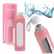 Wessper B1 BOROSILICATE Motivációs Üvegpalack - 1 literes - Rózsaszín