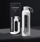 Wessper B1 Borosilicate Motivációs Üvegpalack - 1 l - Szilikon tokkal