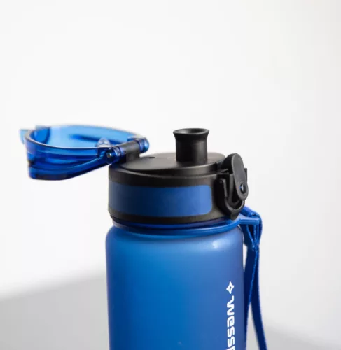 Wessper Activemax Triline Motivációs Tritan Kulacs - 500 ml - Sötétkék