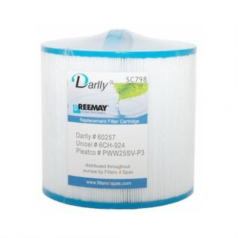 WF-102DY Darlly® Whirlpool Filter 60257 (helyettesíti az SC798, SR24, 6CH-924, PWW25SV-P3, Sunrise Spa szűrőt)