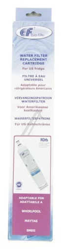 Wpro Vízszűrő Whirlpool / Bauknecht / Smeg Hűtőszekrényhez - Belső, Aktívszenes - Amerikai Típusú (USC009/1, 484000008552, SBS002 kompatibilis)