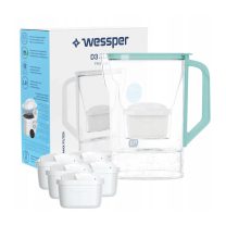   Wessper D3 Slim Aquaclassic 2,7 l-es hűtőszekrény szűrőkancsó + 6x AquaClassic szűrőpatron